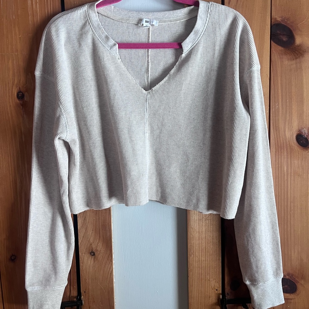 BP Waffle-Knit Top